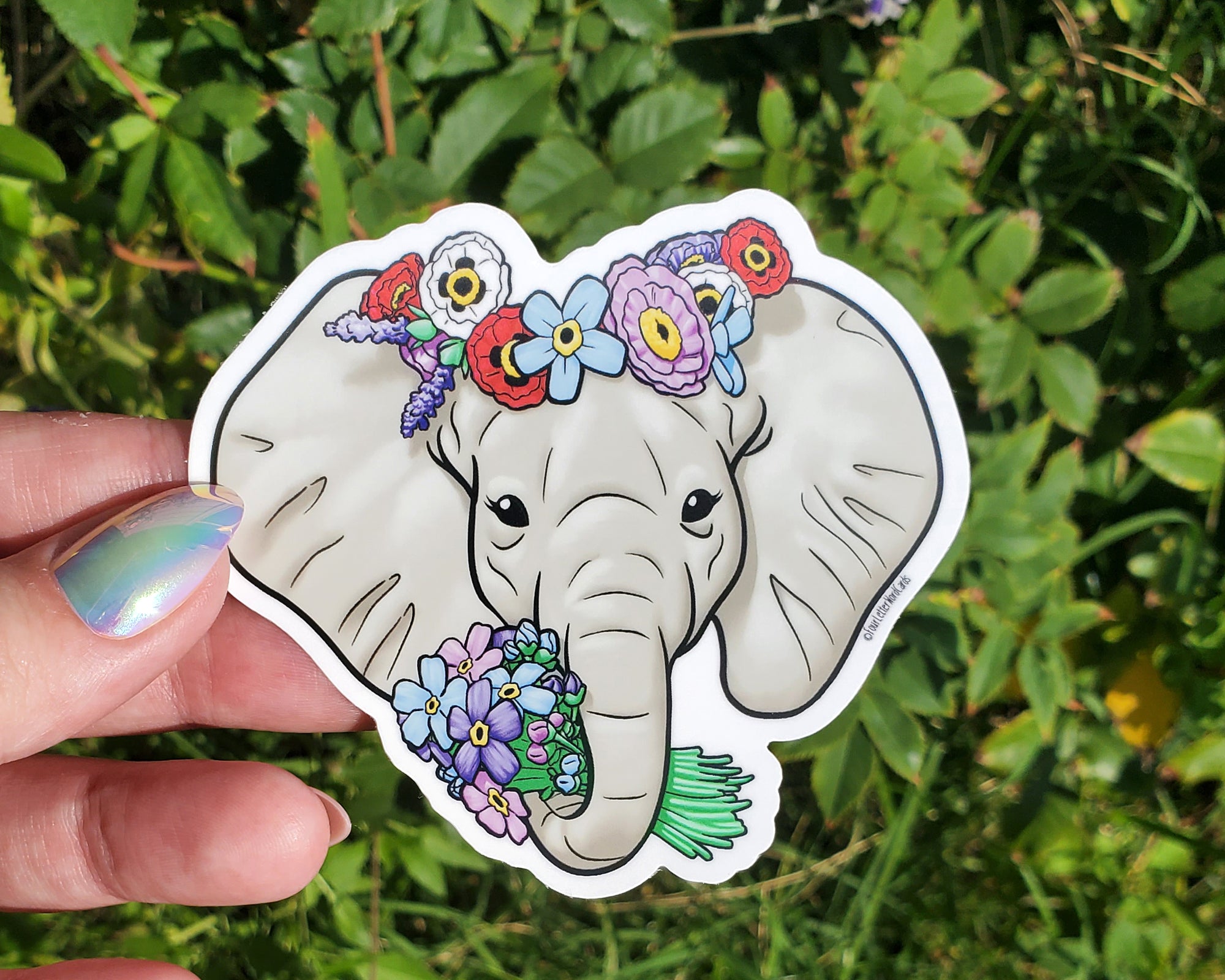 Elephant Vinyl Sticker