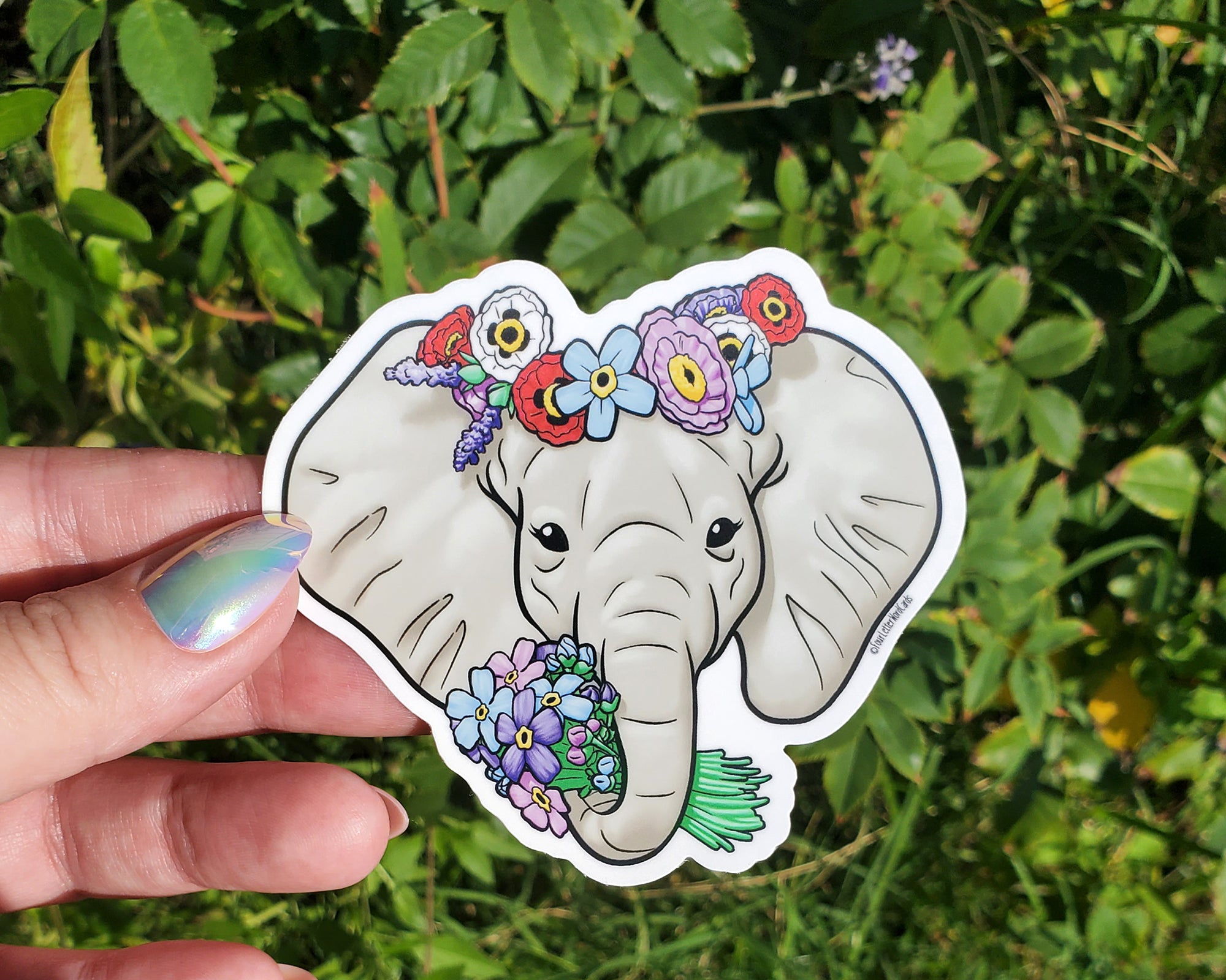 Elephant Vinyl Sticker