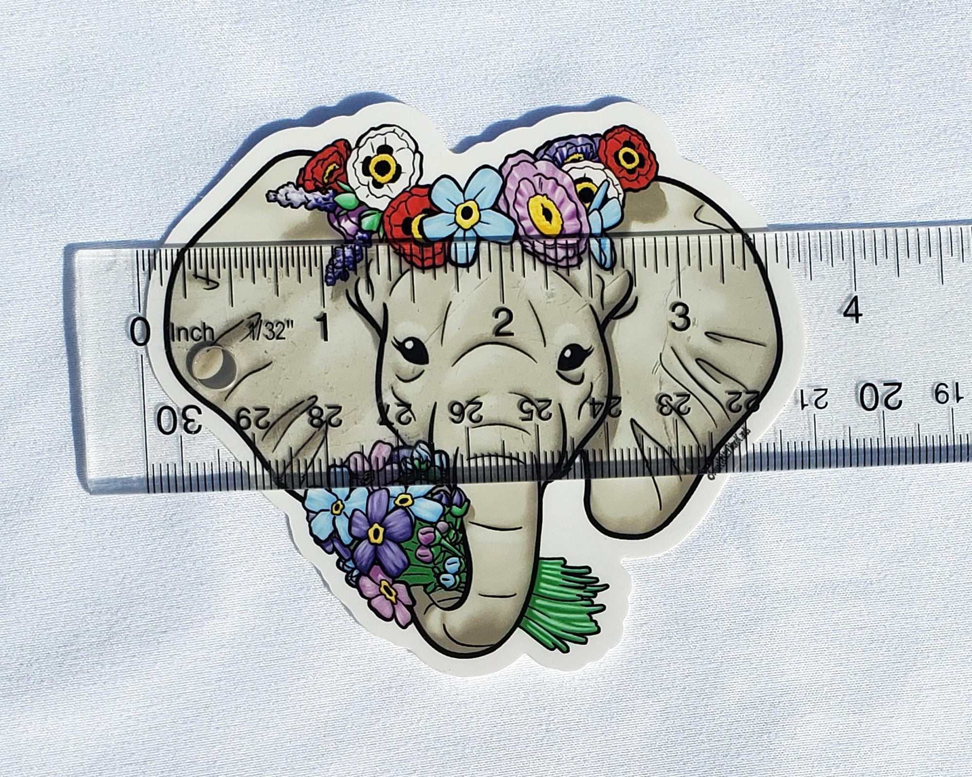 Elephant Vinyl Sticker