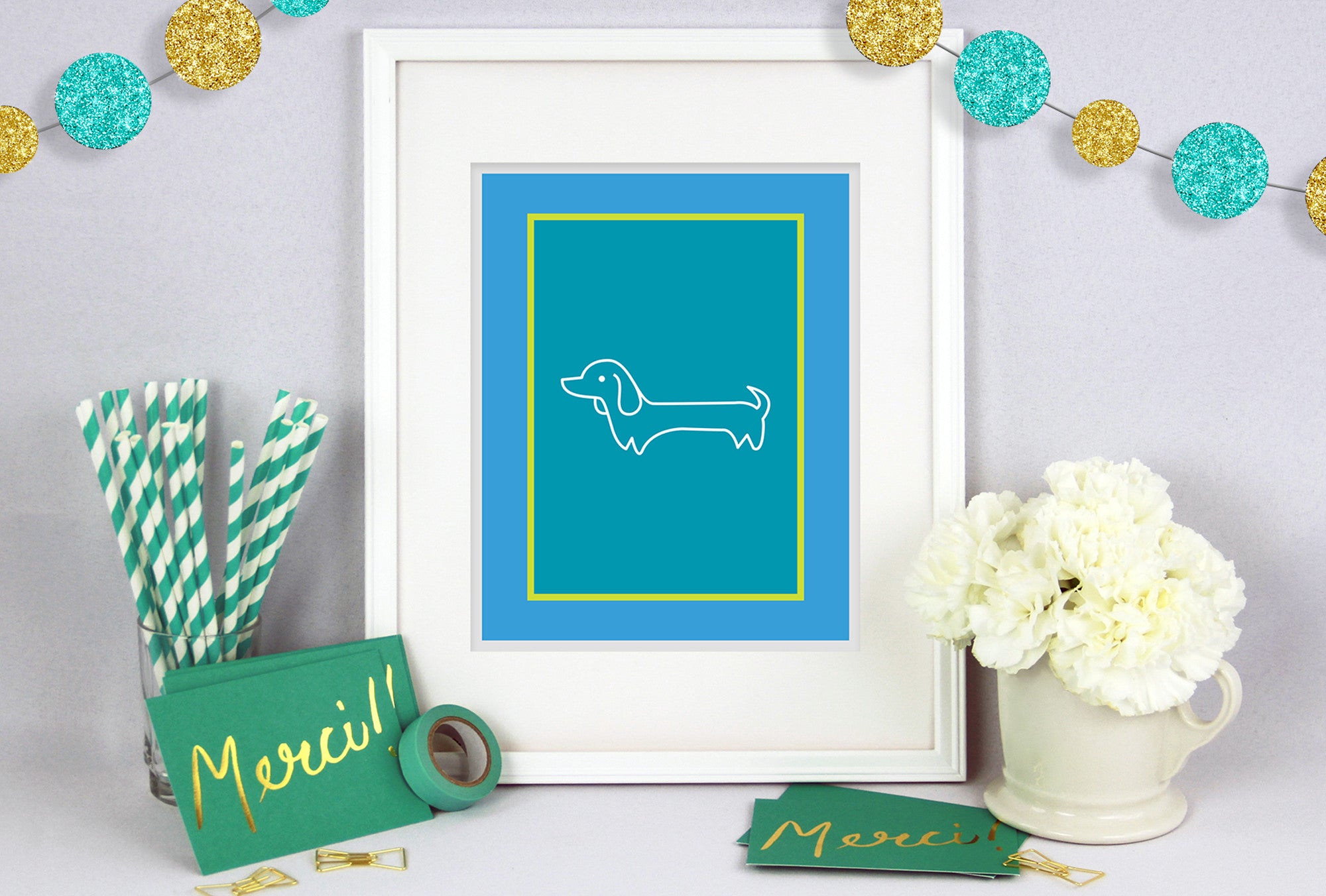 Wiener Dog Poster Print