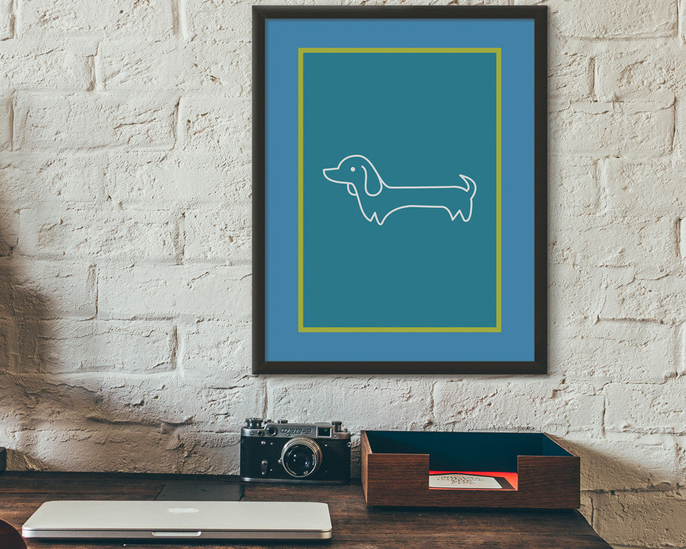 Wiener Dog Poster Print