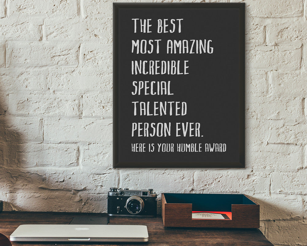 Humble Award Poster Print