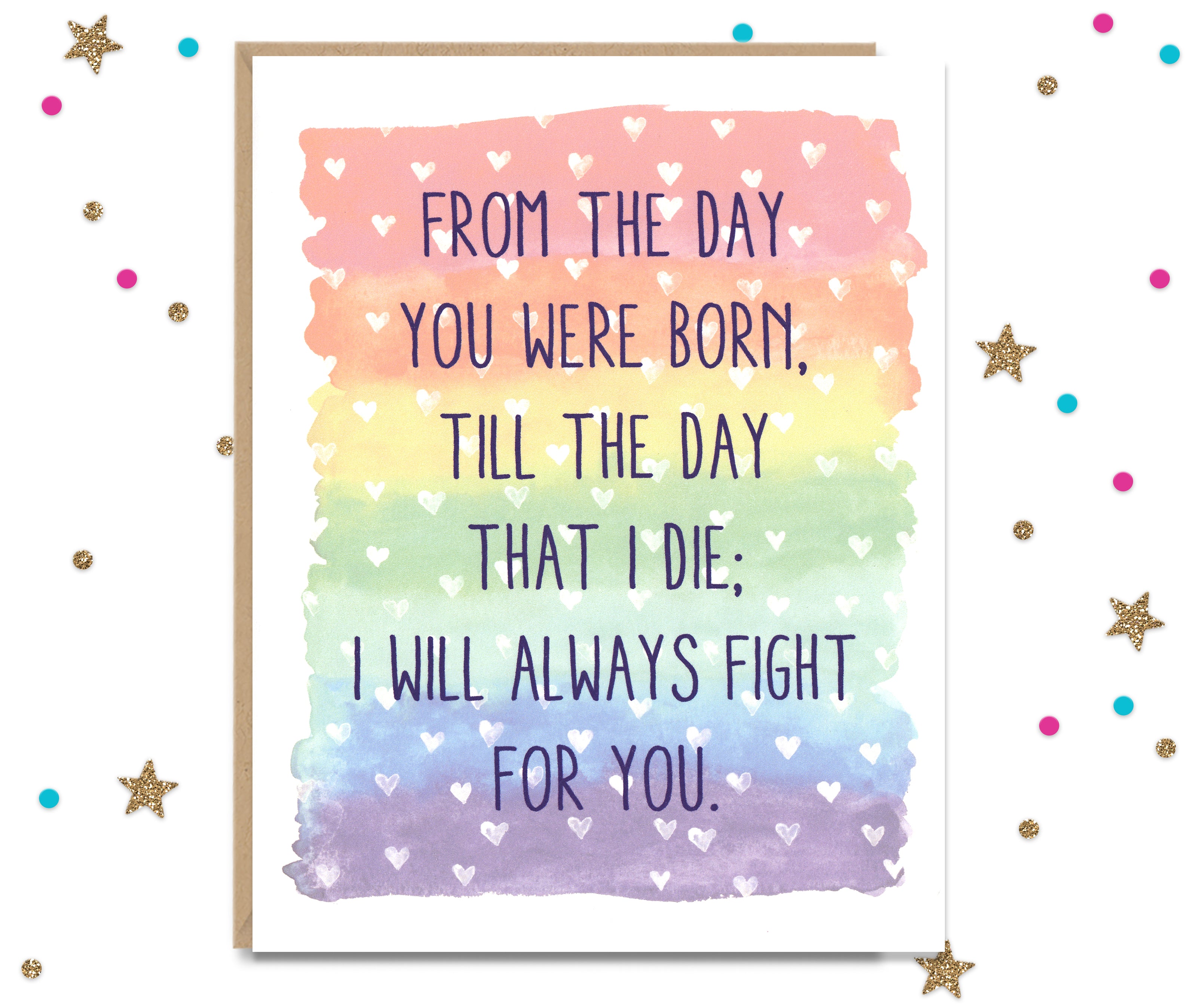 I'll always fight for You - Gay Greeting Card