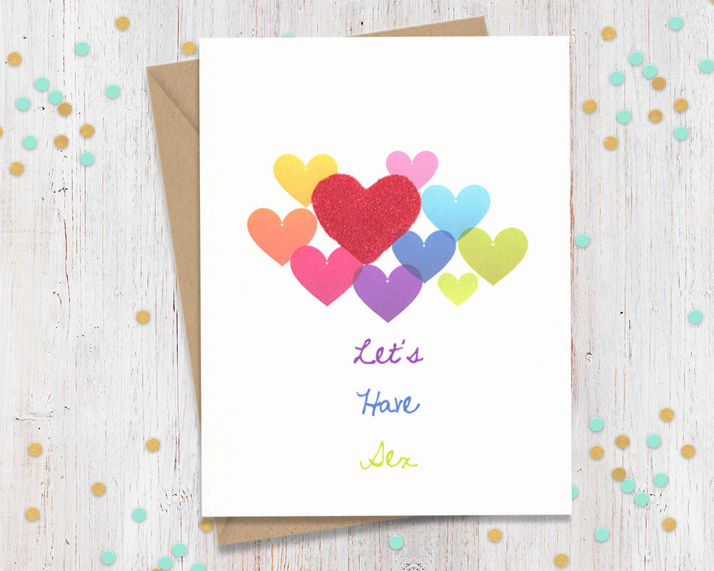 Let's have sex - funny greeting card