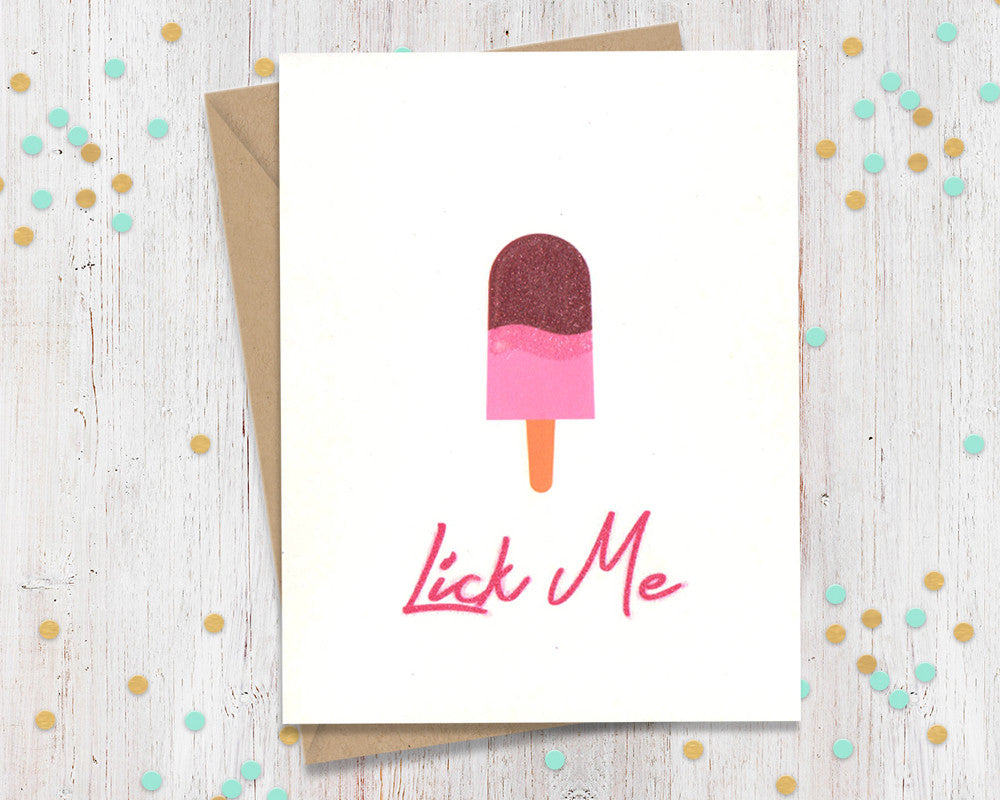 Lick Me - Card