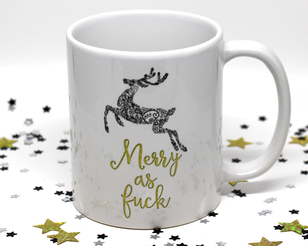 Merry As Fuck Holiday Coffee Mug