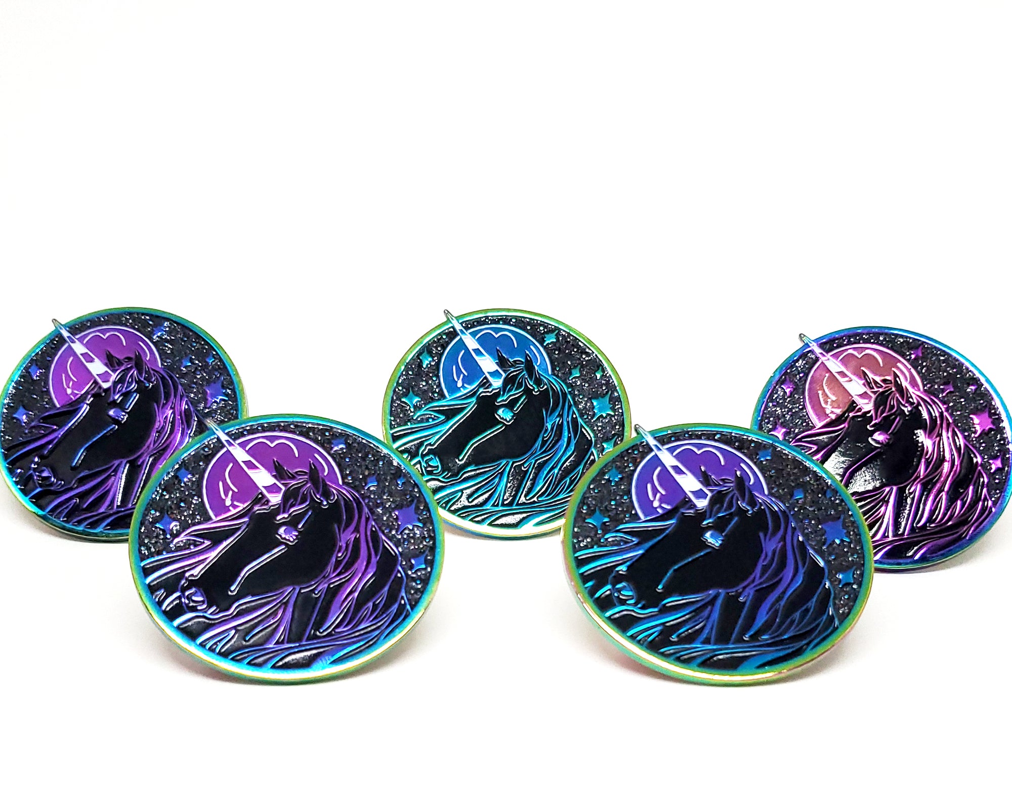 Rainbow Metal Unicorn Enamel Pin
