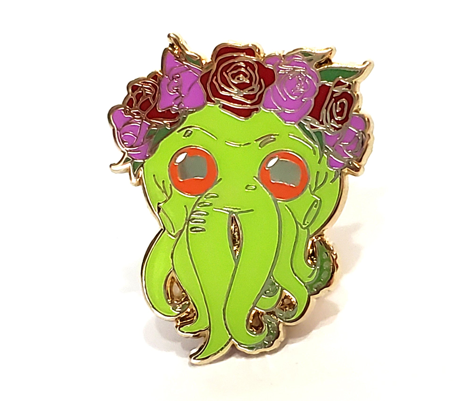 Glow in the dark Cthulhu Enamel Pin