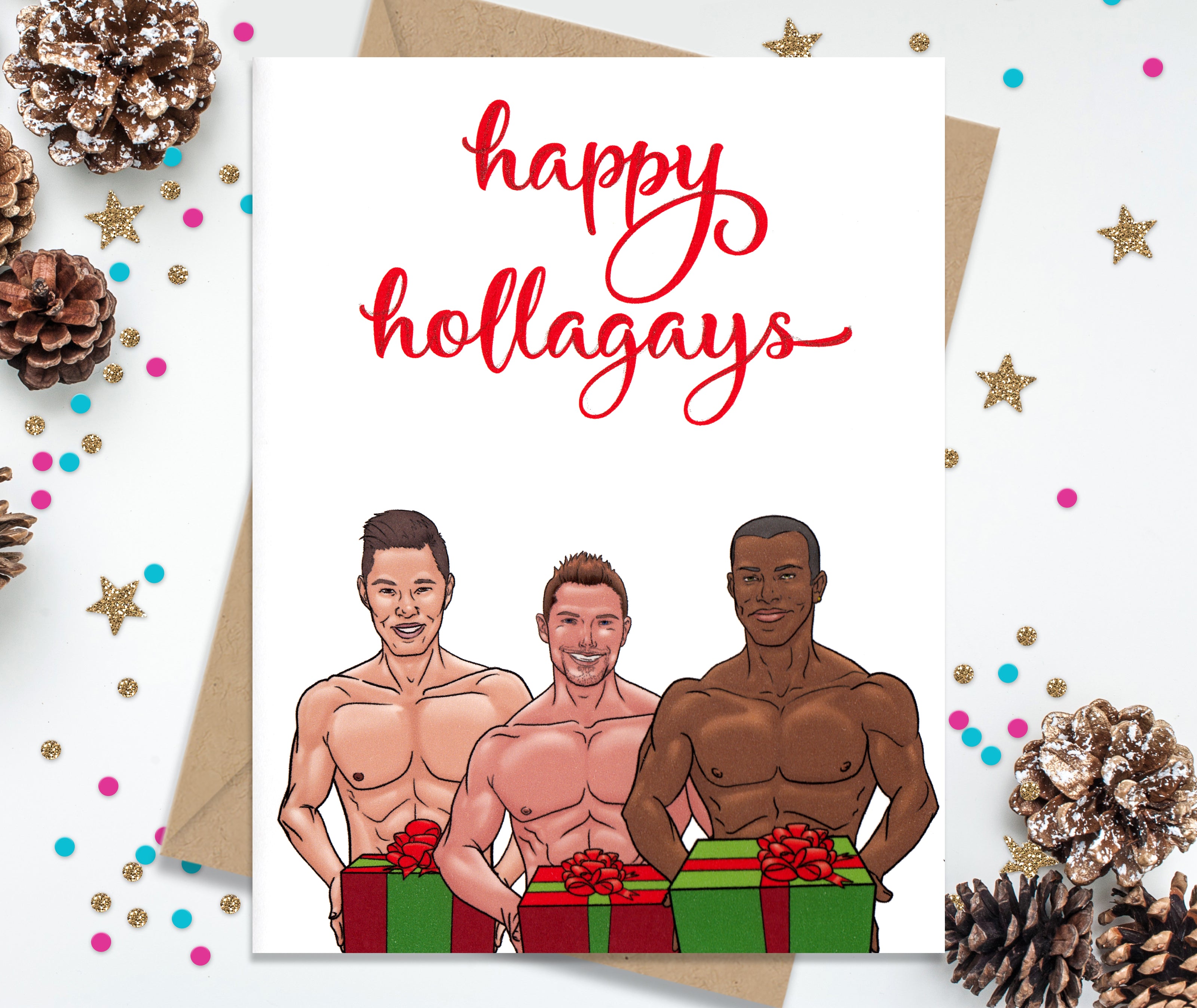 Happy Hollagays - Funny Holiday Cards