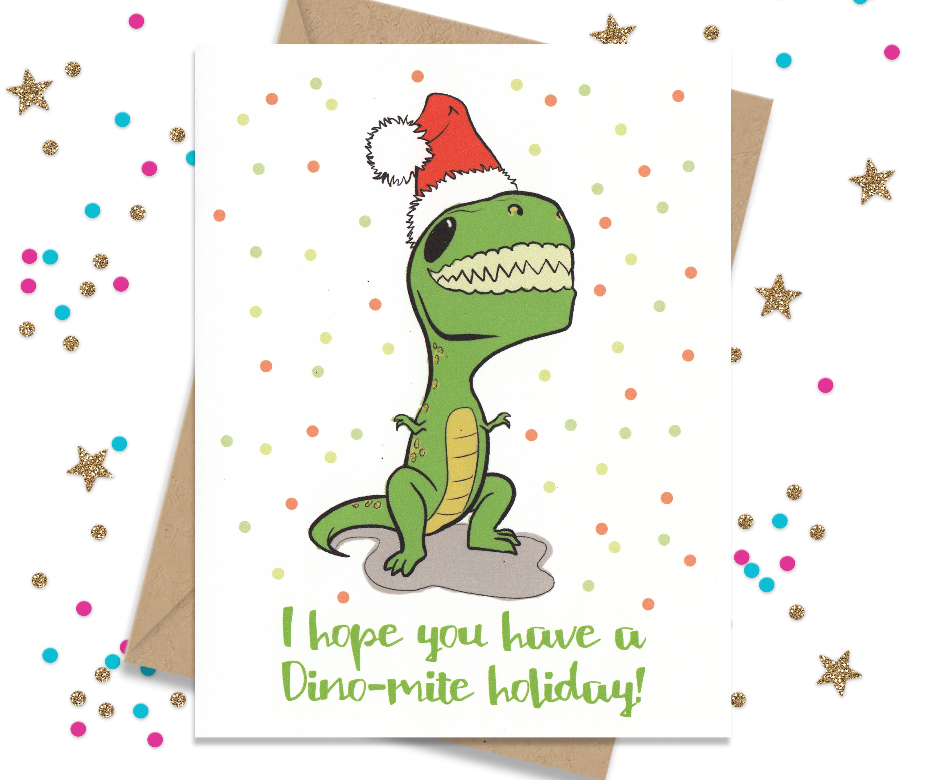 Have a Dino-mite Holiday! - Funny Holiday Cards