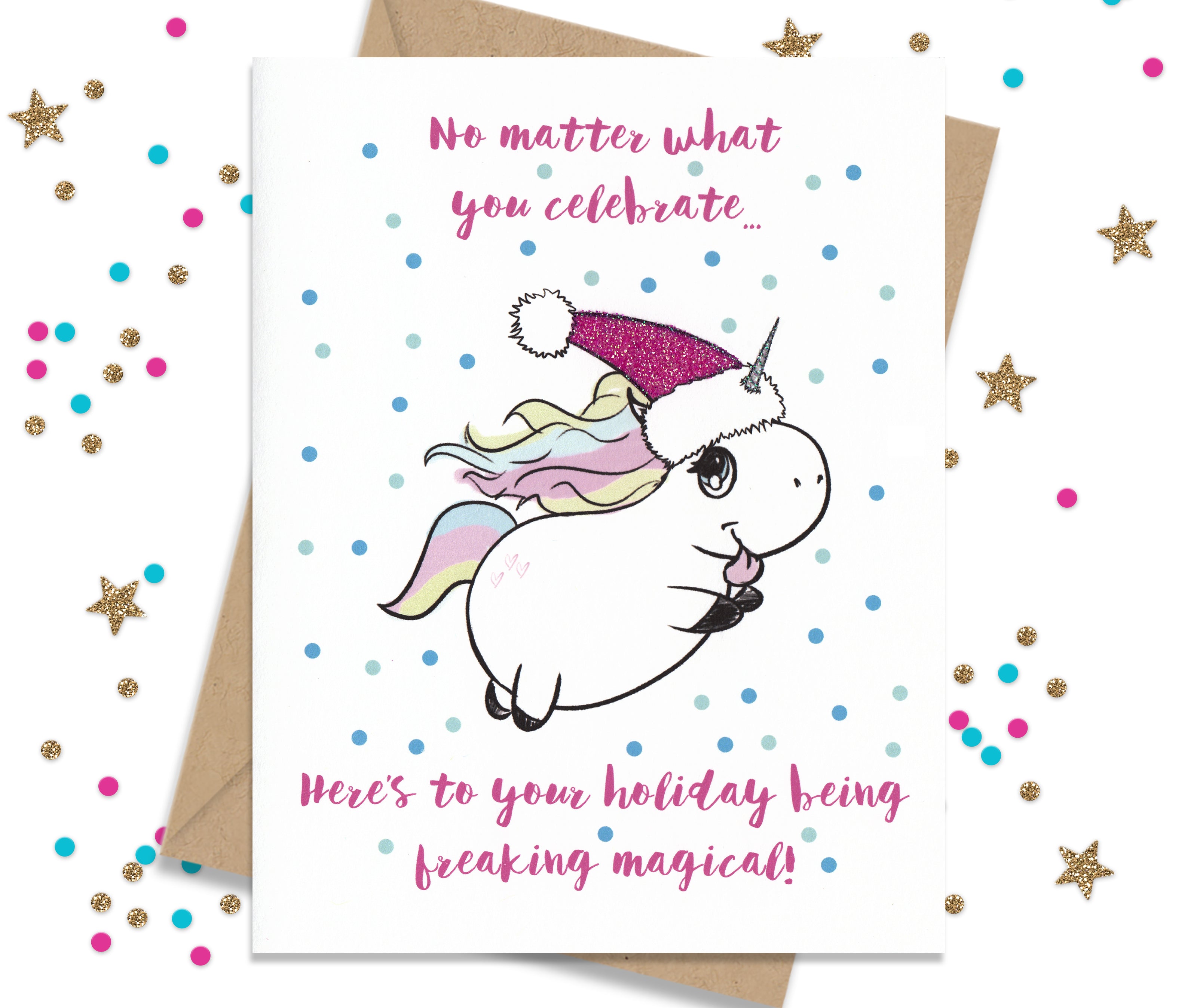 Hoping your Holiday is Freaking Magical - Funny Christmas Cards