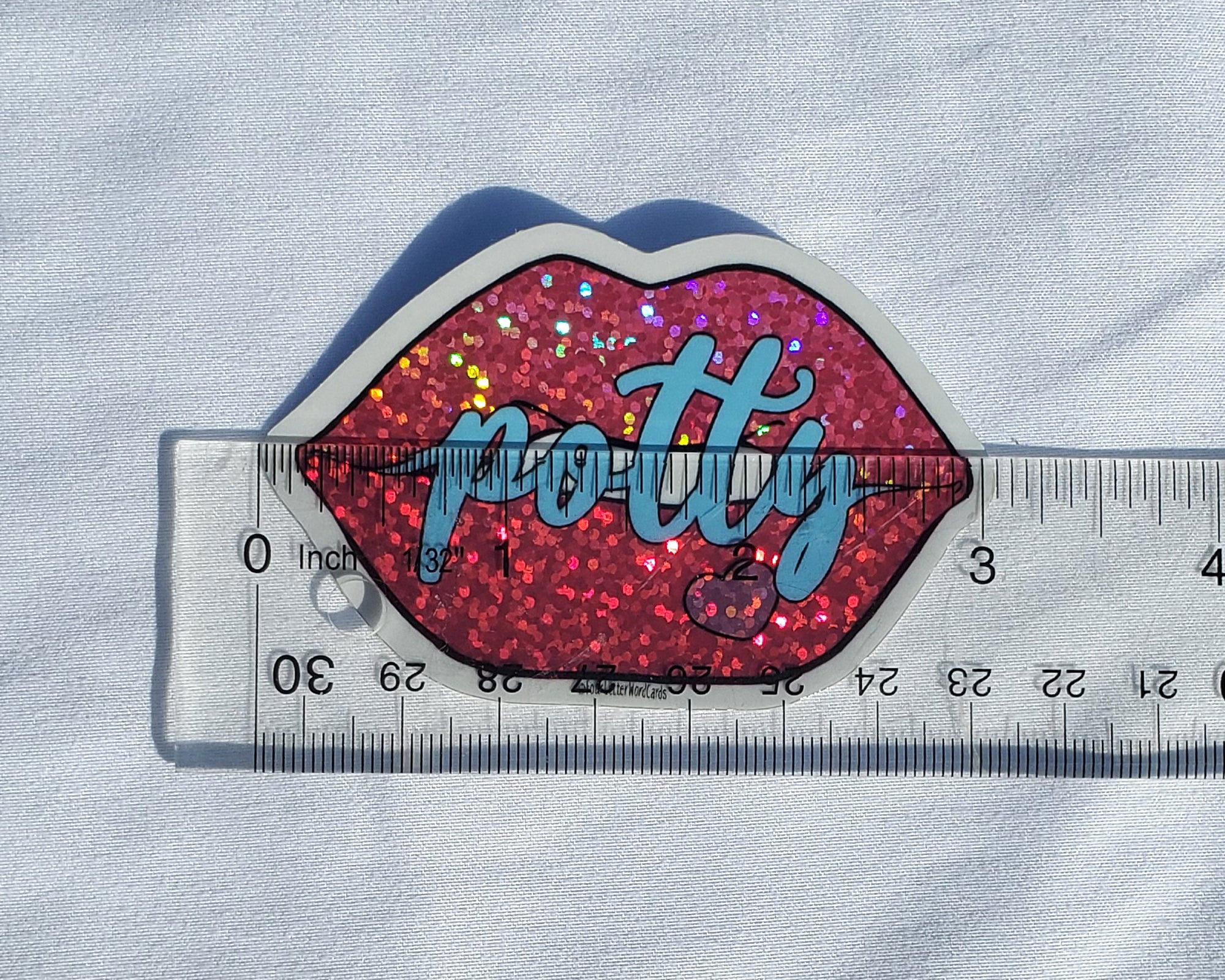 Potty Mouth Holographic Vinyl Sticker