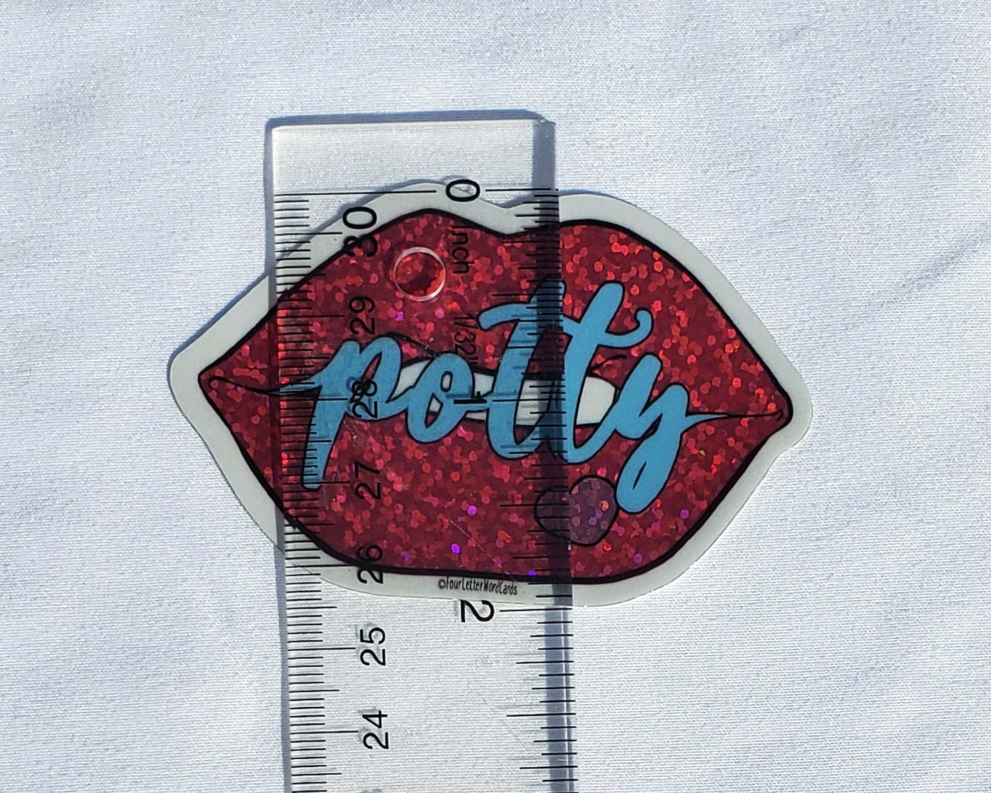 Potty Mouth Holographic Vinyl Sticker