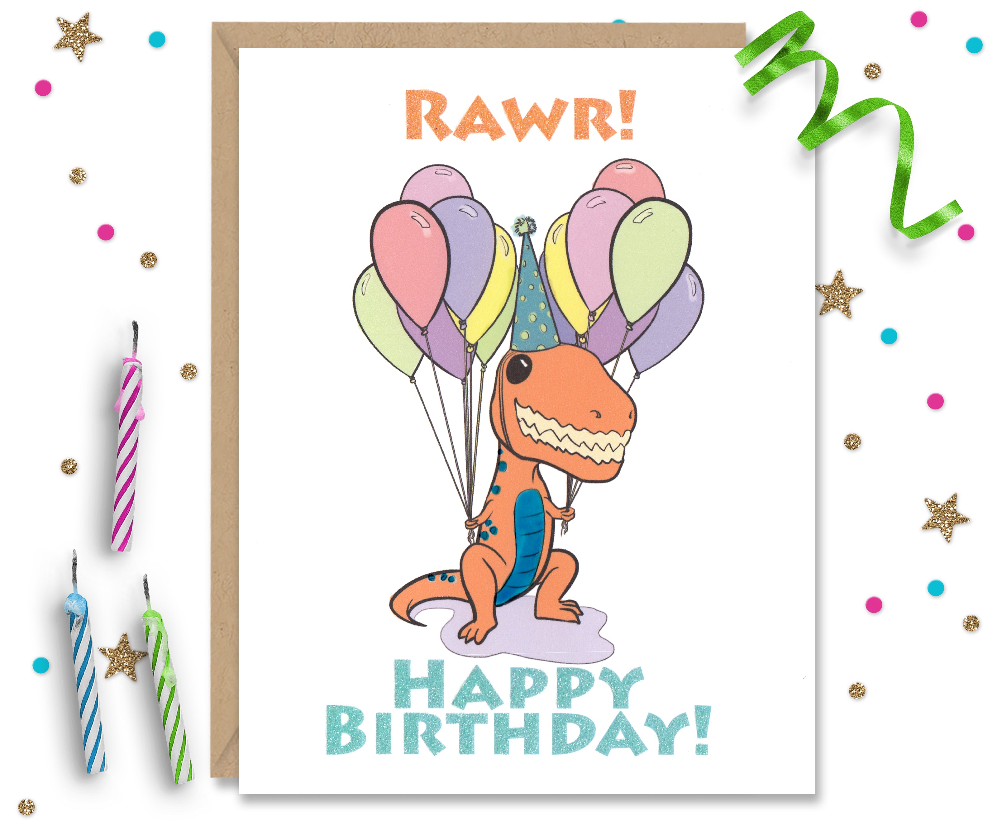 Rawr Happy Birthday Dino Card