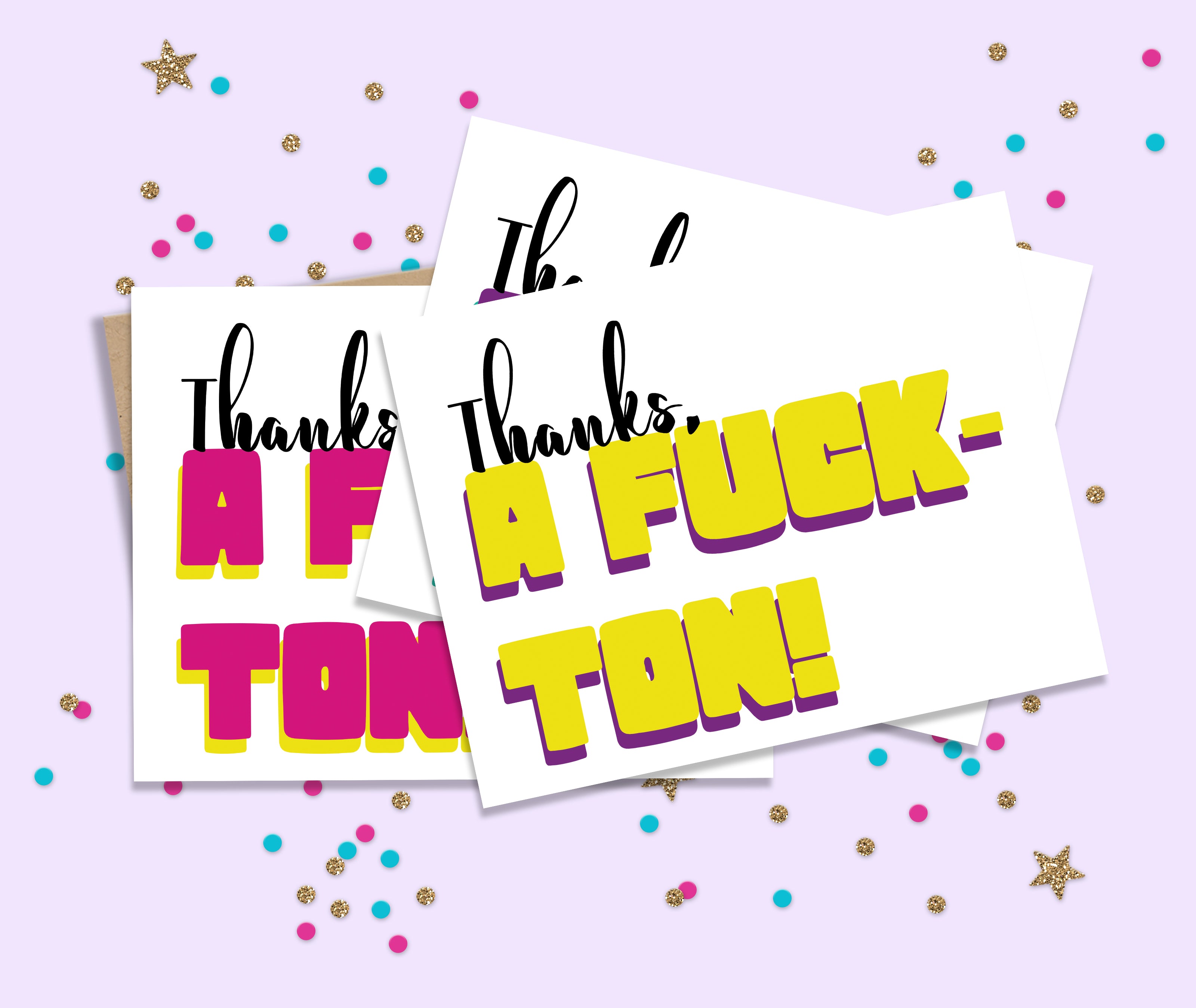 Thanks A Fuck-Ton Card Set