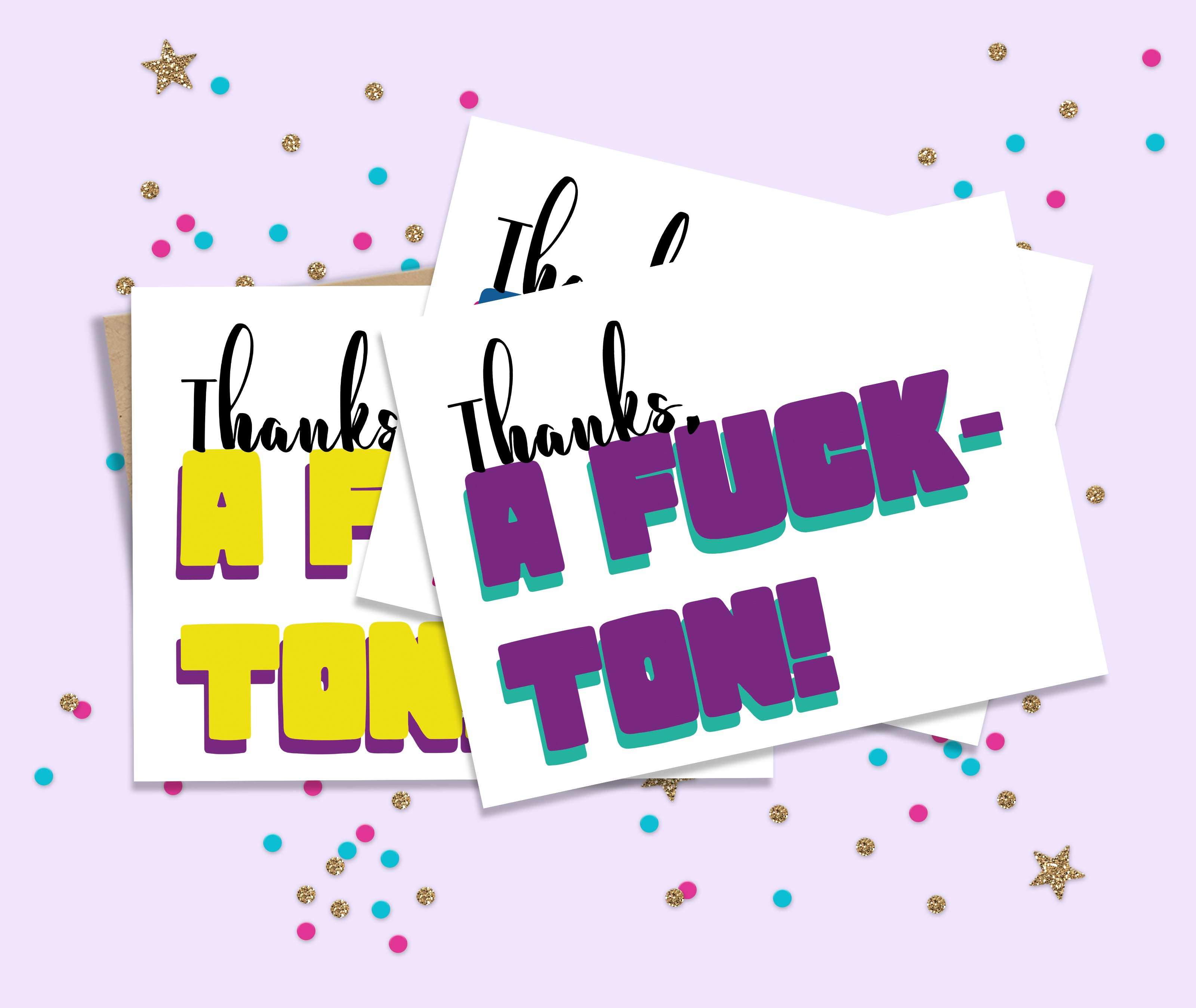 Thanks A Fuck-Ton Card Set