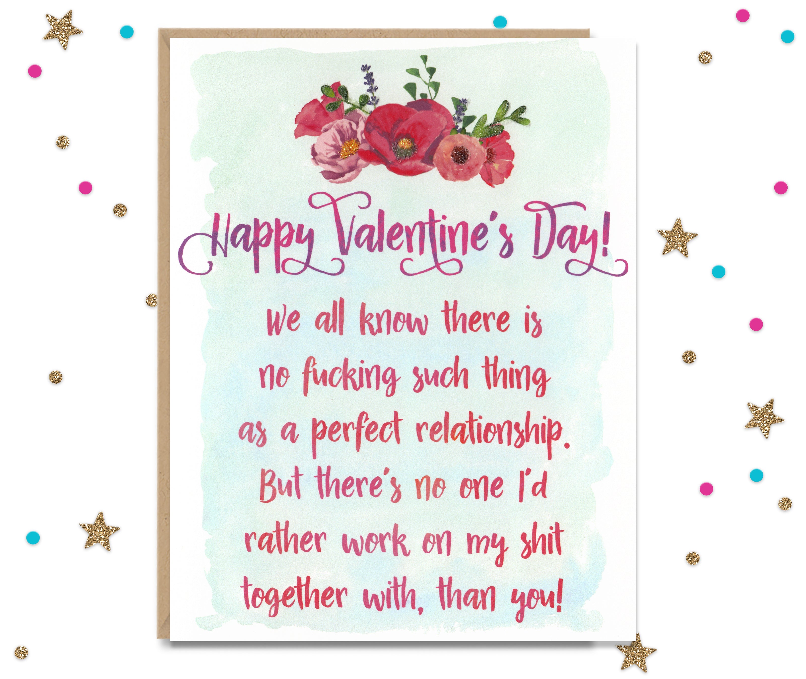 Work on my Shit Together - Valentine's Day Card