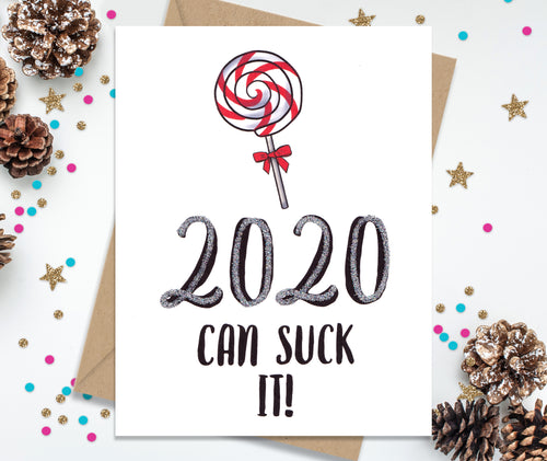 2023 can suck it  - Funny Holiday Cards