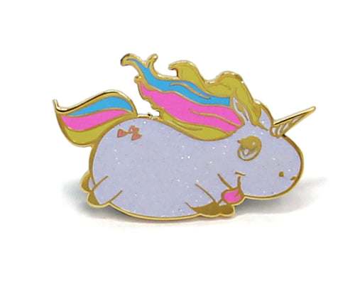 SECOND SALE Glitter Unicorn Enamel Pin