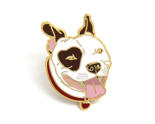 Heart Pit bull Enamel Pin